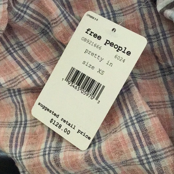 Free People Color Theory Halter Backless Plaid Boho Midi Dress NWT Size XS - Picture 8 of 11